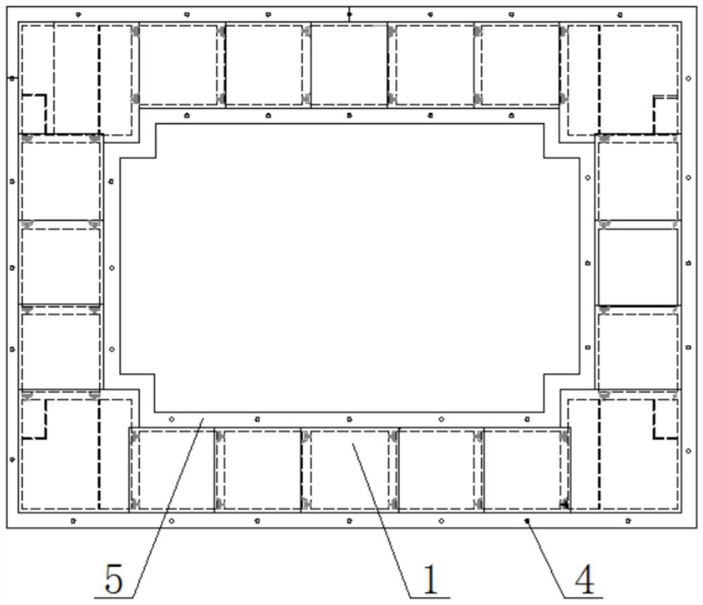 Method for connecting intermittent discrete steel structure pipe joints jacked in batches and tunnel portal