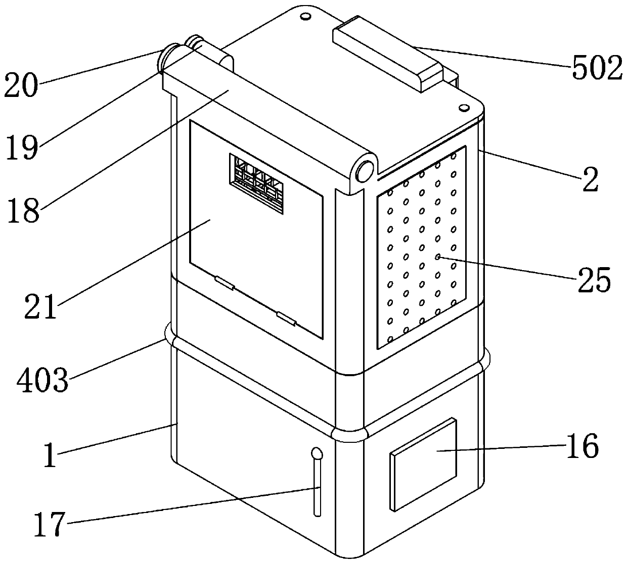 Automatic disinfecting and drying machine