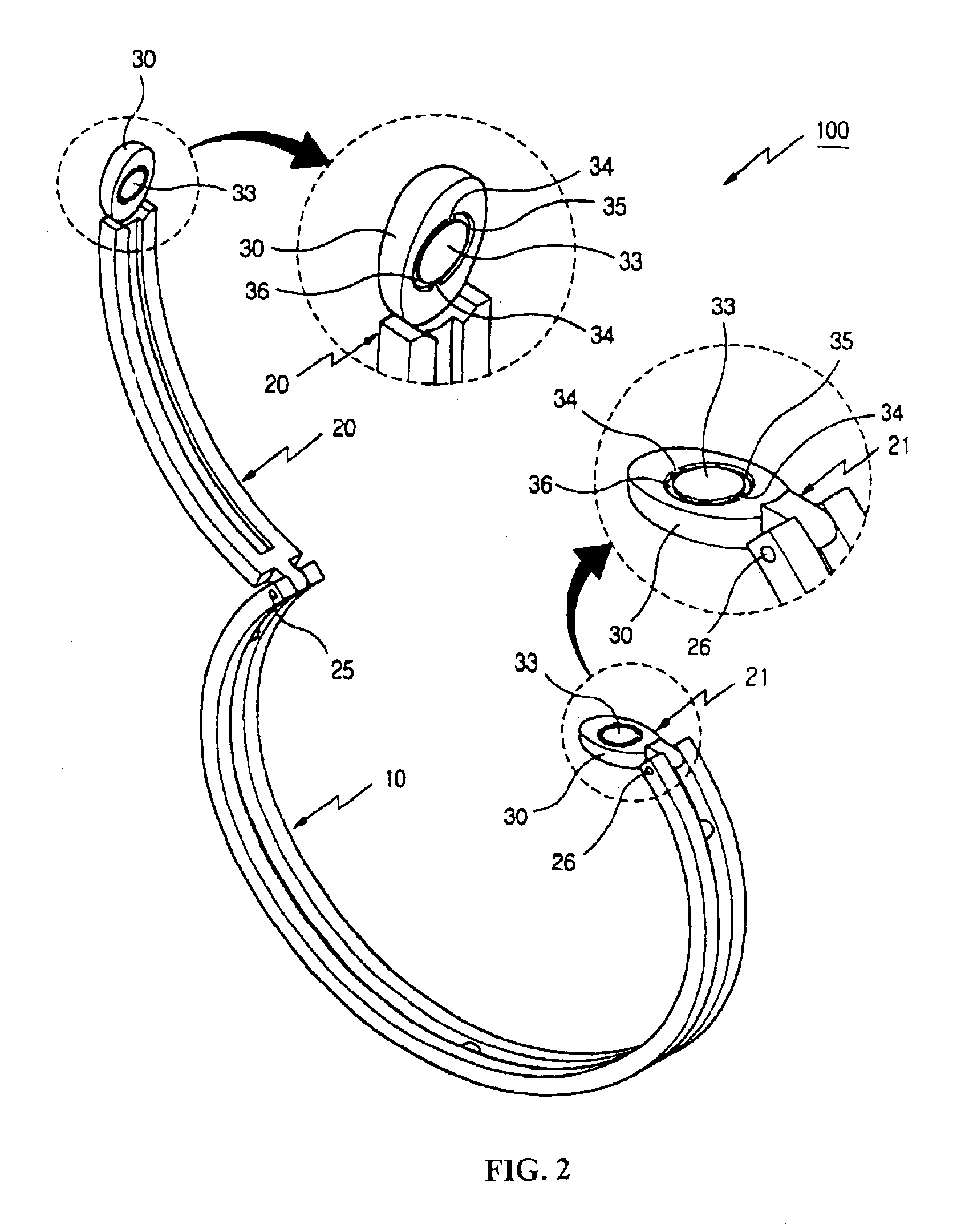 Bracelet that radiates anion and far infrared rays