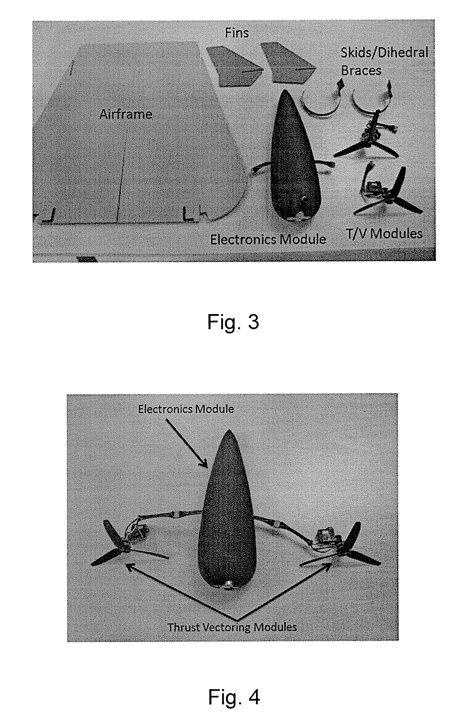 Modular miniature unmanned aircraft with vectored thrust control