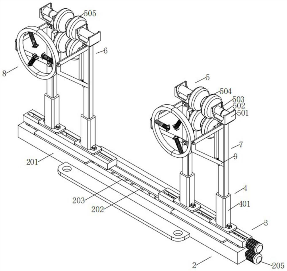 Power transmission cable inspection robot walking obstacle crossing mechanism and obstacle crossing method thereof