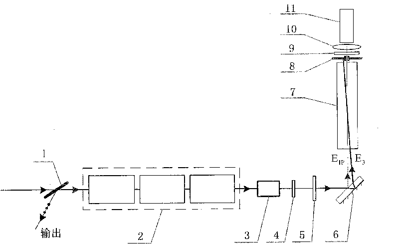 Strong-laser phase-conjugate mirror