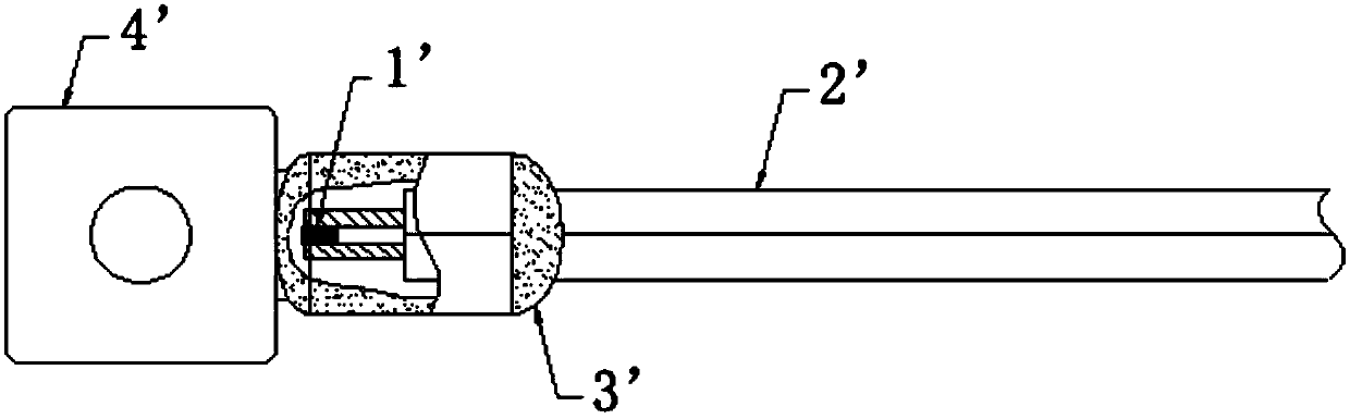 Surface-mount and fast-response temperature sensor with high temperature resistance