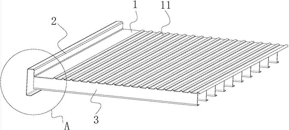 Container and steel floor chassis thereof