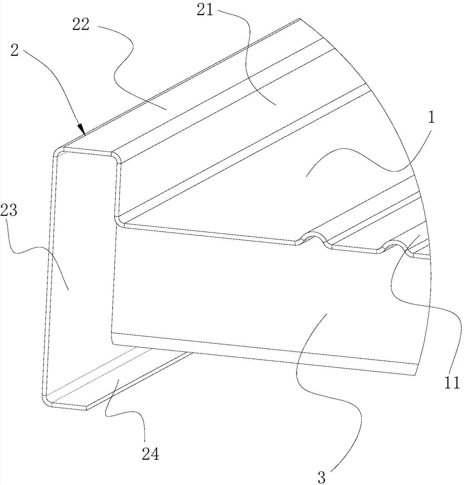 Container and steel floor chassis thereof