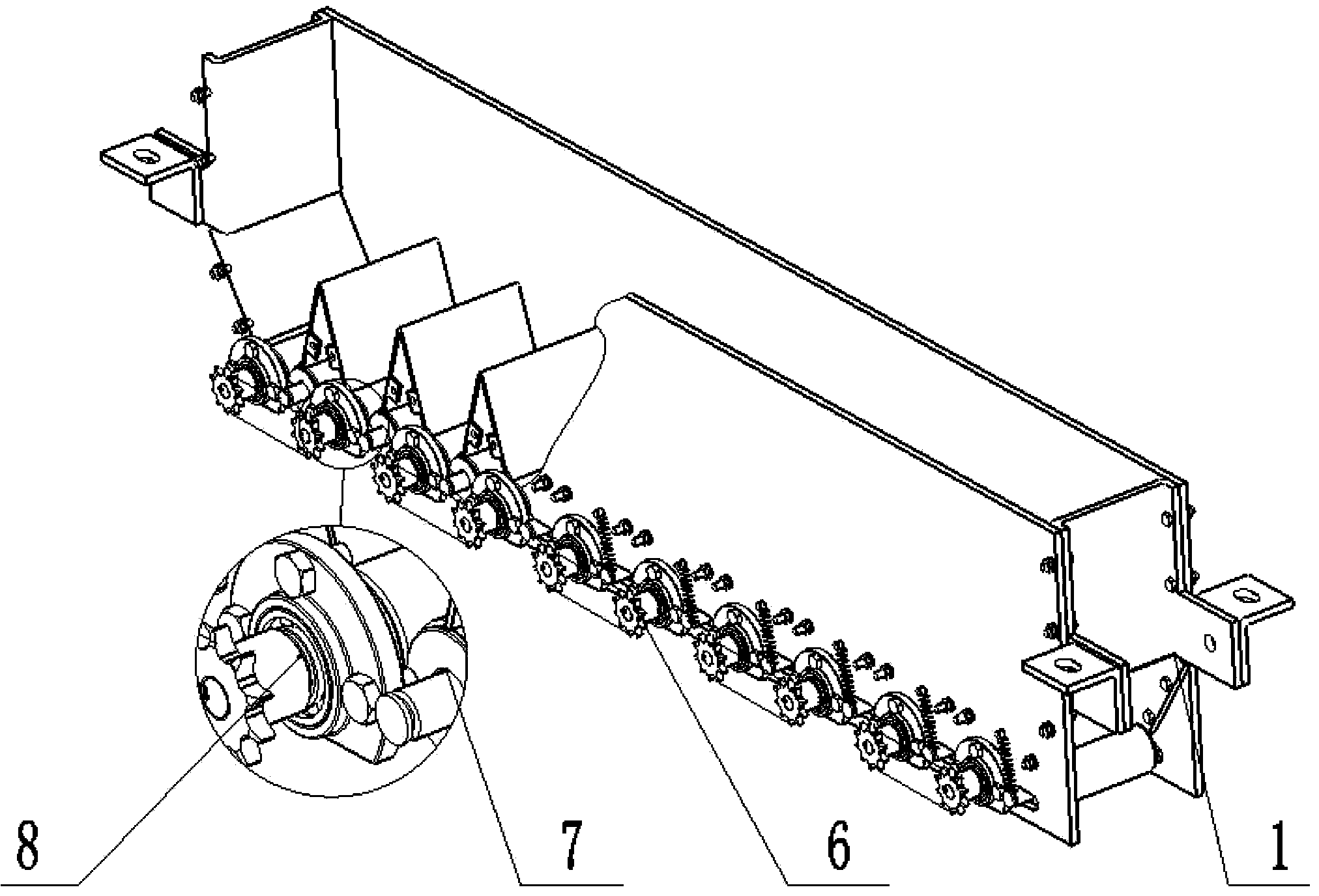 Seedling separation and seedling taking assembly of artemisia selengensis cutting machine