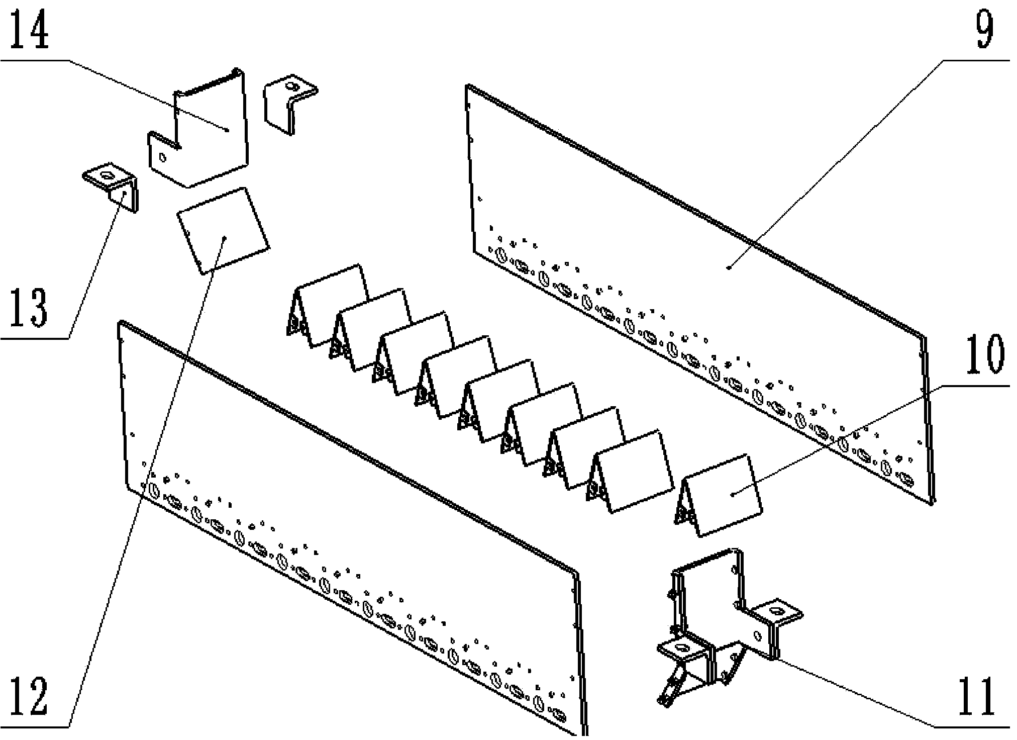 Seedling separation and seedling taking assembly of artemisia selengensis cutting machine