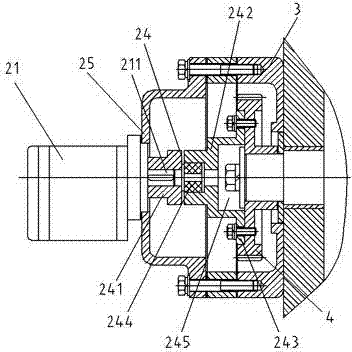 Hydraulic starting energy storage device of diesel engine