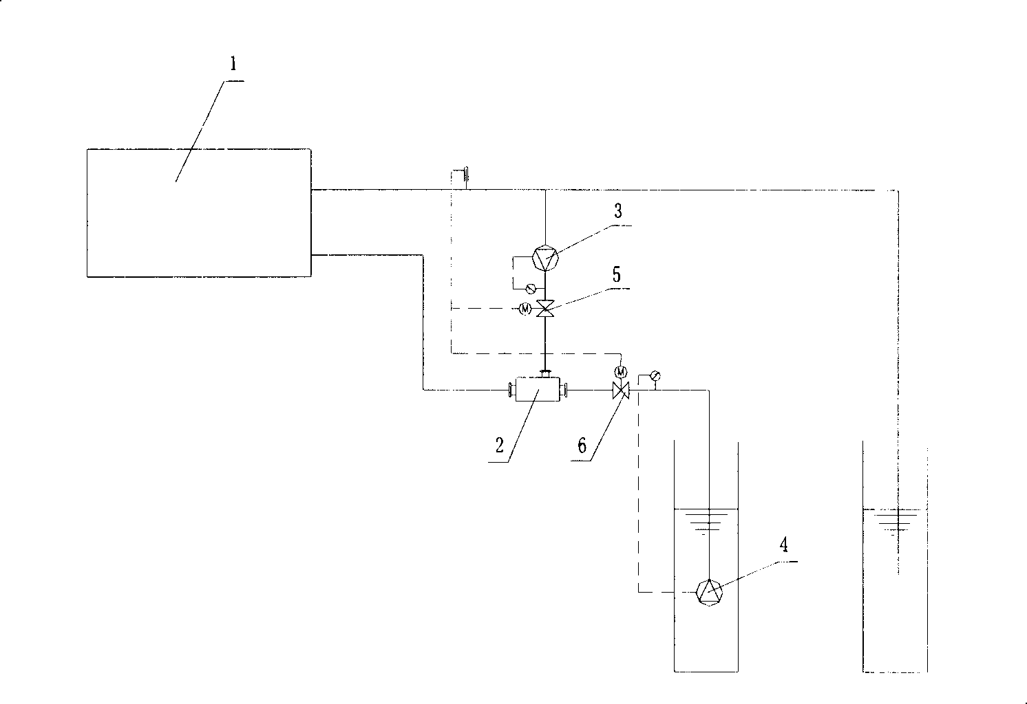 Water-mixing device for waterhead heat pump units