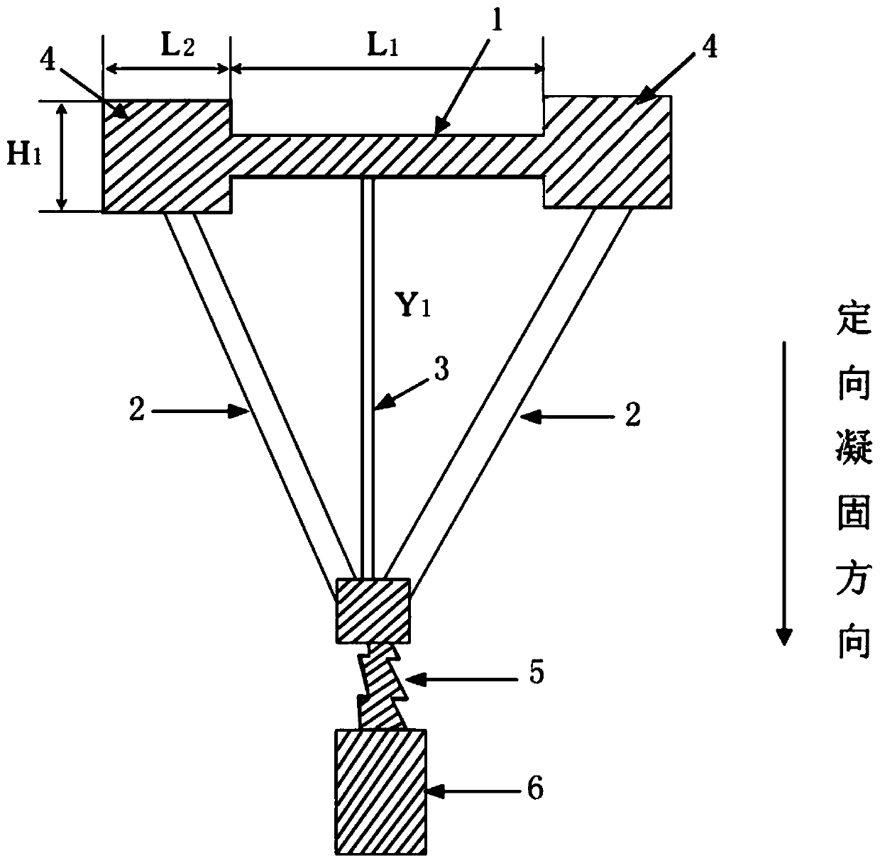 Monocrystal high-temperature alloy component with high defect tolerance and preparation method thereof