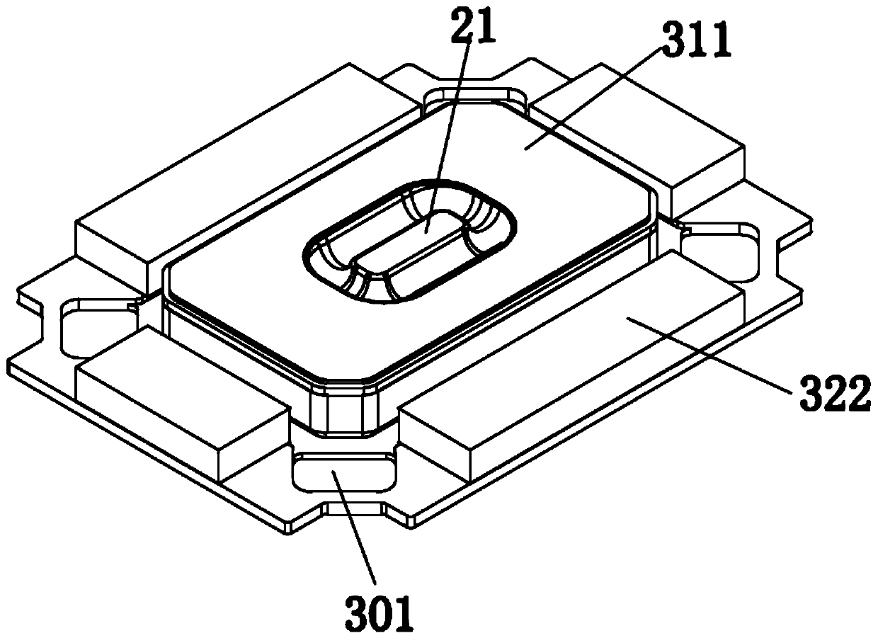 Sound production device, acoustic module provided with sound production device and electronic equipment