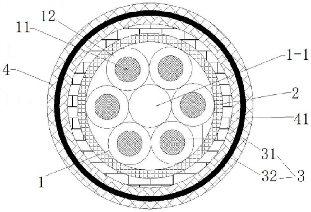 An anti-electromagnetic interference flexible tensile medical cable