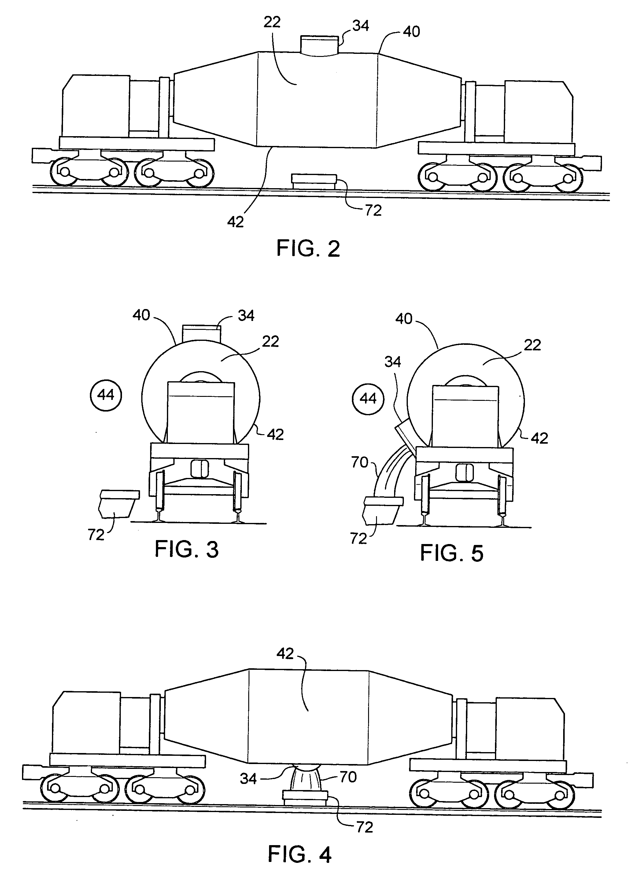 Apparatus and method of sensing the temperature of a molten metal vehicle