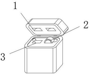 Bluetooth headset quick battery replacement structure and battery replacement method thereof