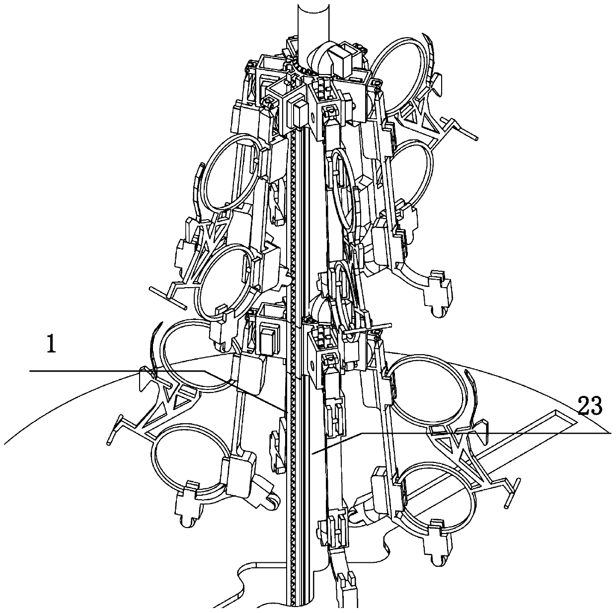 Stereo automatic bicycle storing and fetching method