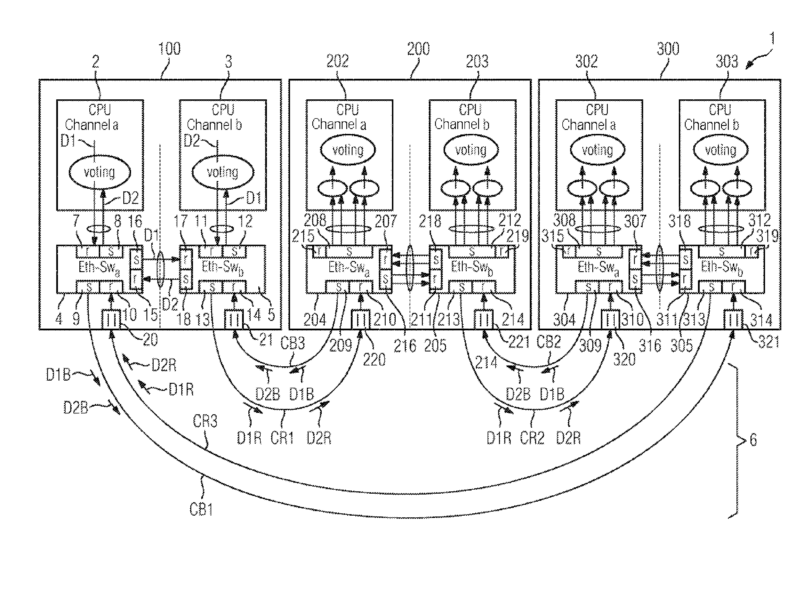 Method for operating a communications network and network arrangement