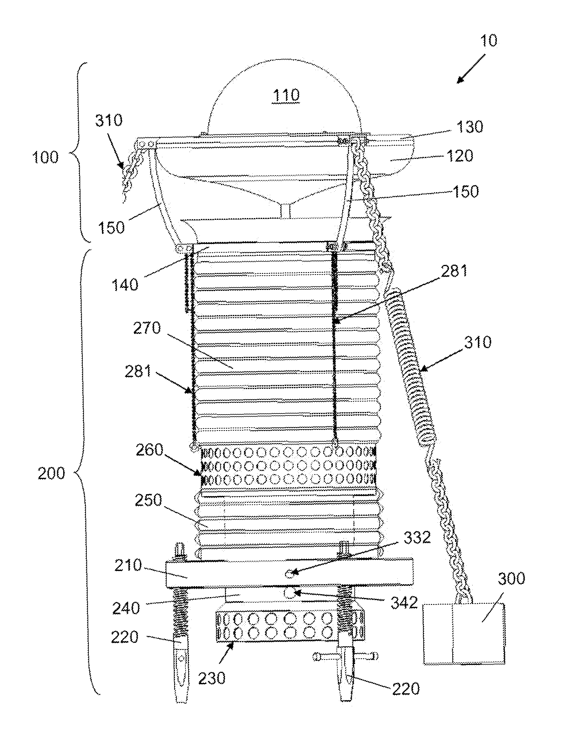 Water treatment apparatus adaptible to natural water environment