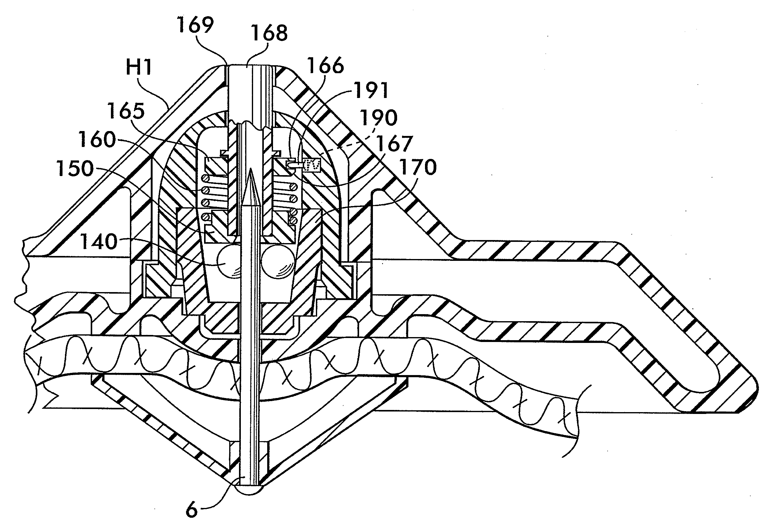 RF release mechanism for hard tag