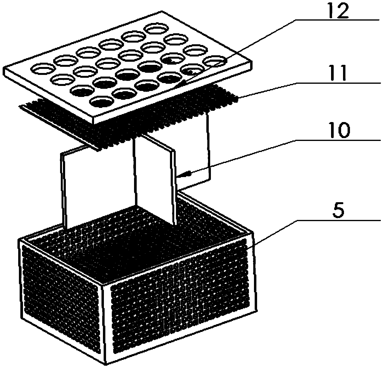 Determination method for absorption rate of tobacco peduncle material liquid and device thereof