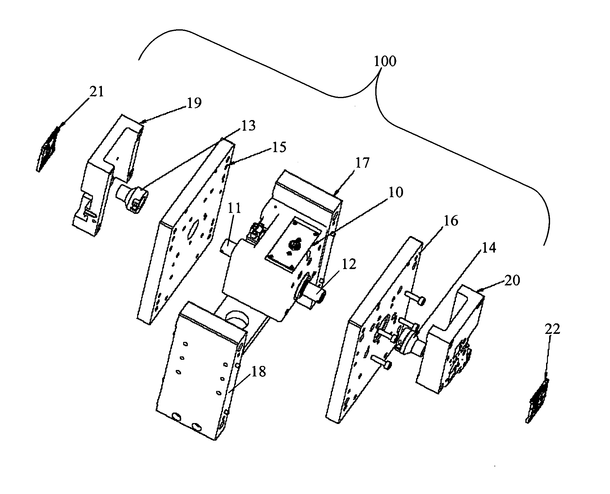 Multi-disk simultaneous servo writing device