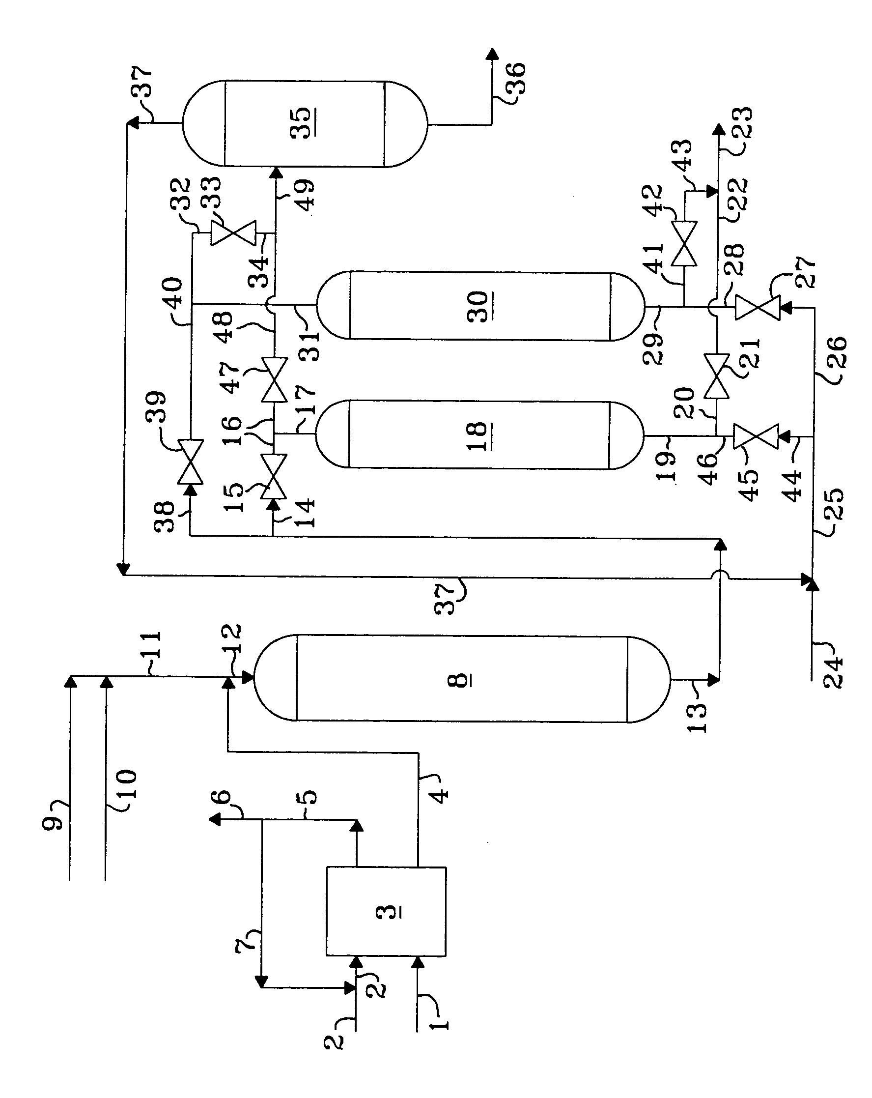 Process for the desulfurization of hydrocarbonacecus oil