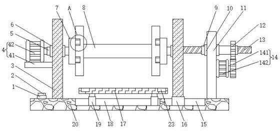 Automatic winding device convenient to disassemble for optical fiber cable production