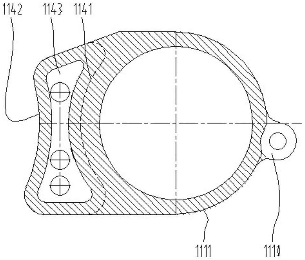 Swing arm shell of thin seam mining machine