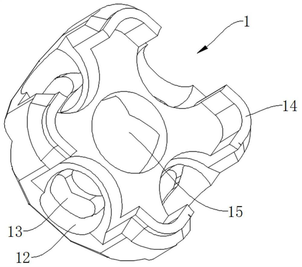 Octahedral end plate assembly, structural unit and assembling structure thereof