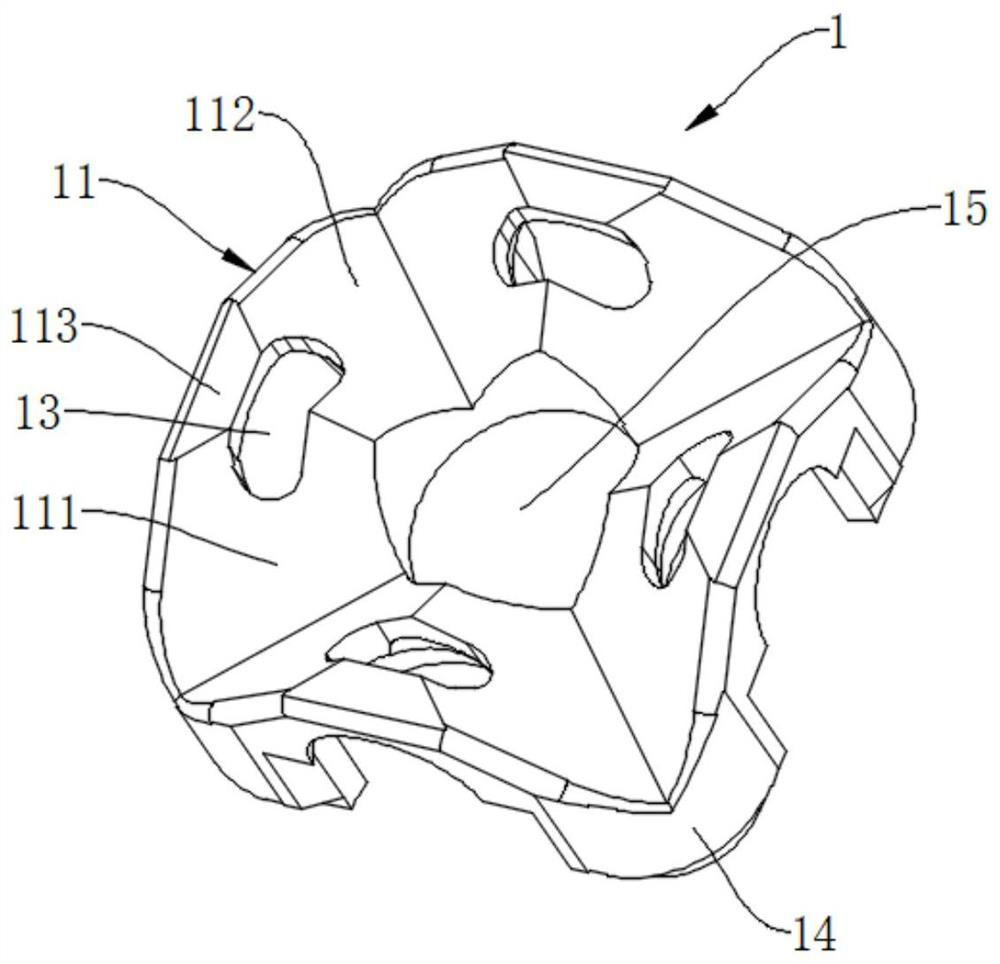 Octahedral end plate assembly, structural unit and assembling structure thereof