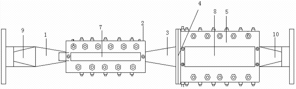 Venturi pipe and perforated plate combined-type hydrodynamic cavitation reaction chamber