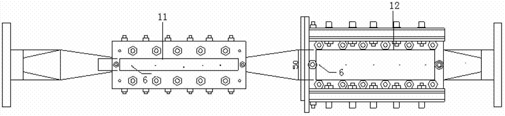 Venturi pipe and perforated plate combined-type hydrodynamic cavitation reaction chamber