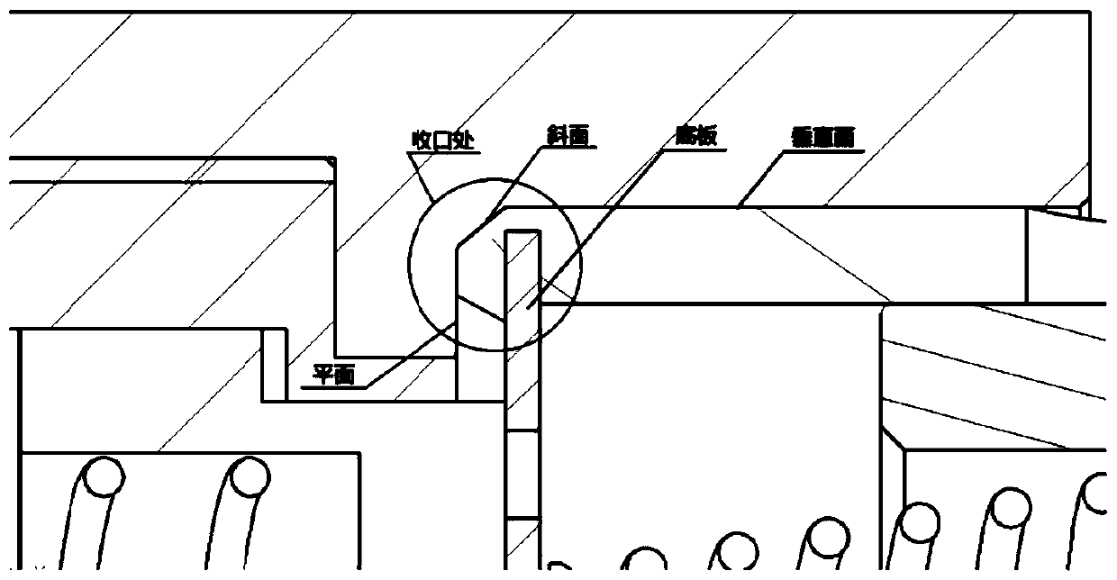 Necking tool and necking method of filling valve