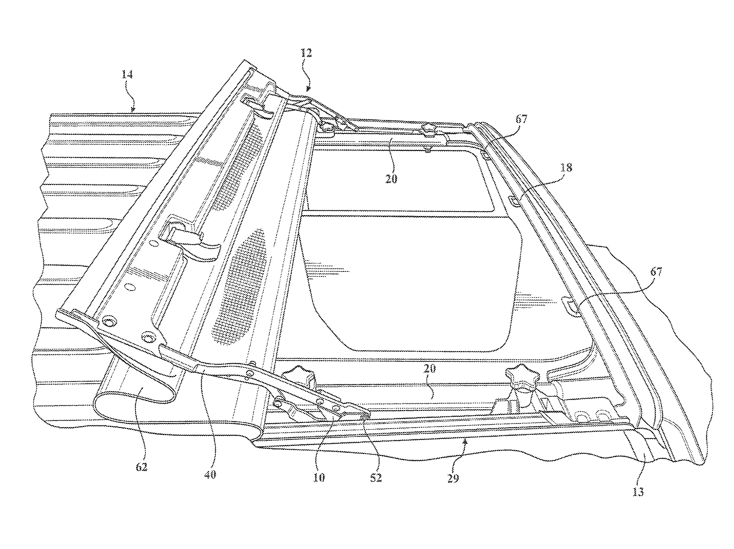 Soft front cockpit cover