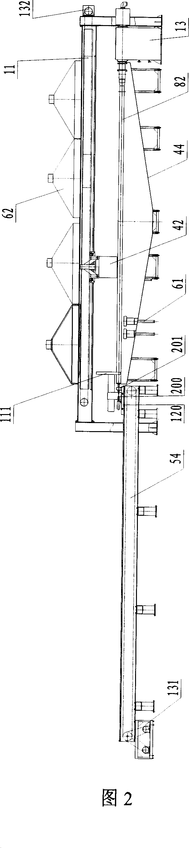 Producing system of internally-heating curing glass fibre reinforced plastic controlled by programm