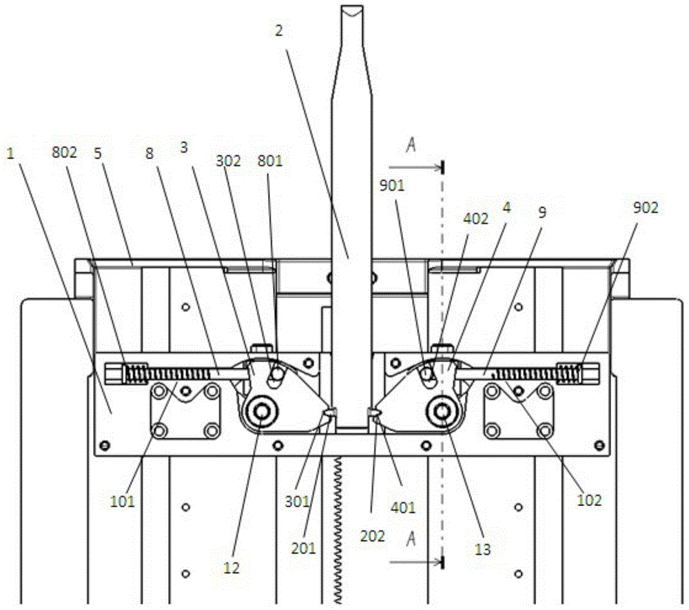 A lock mechanism for controlling action sequence and a vehicle-mounted tablet computer holder including the lock mechanism for controlling action sequence