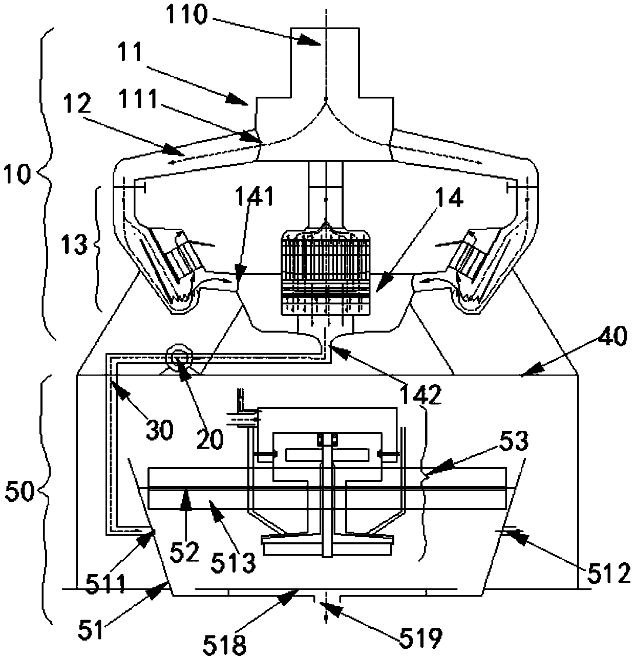 A complete set of pre-desliming flotation equipment