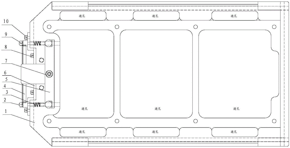 Fixing seat for aviation storage battery