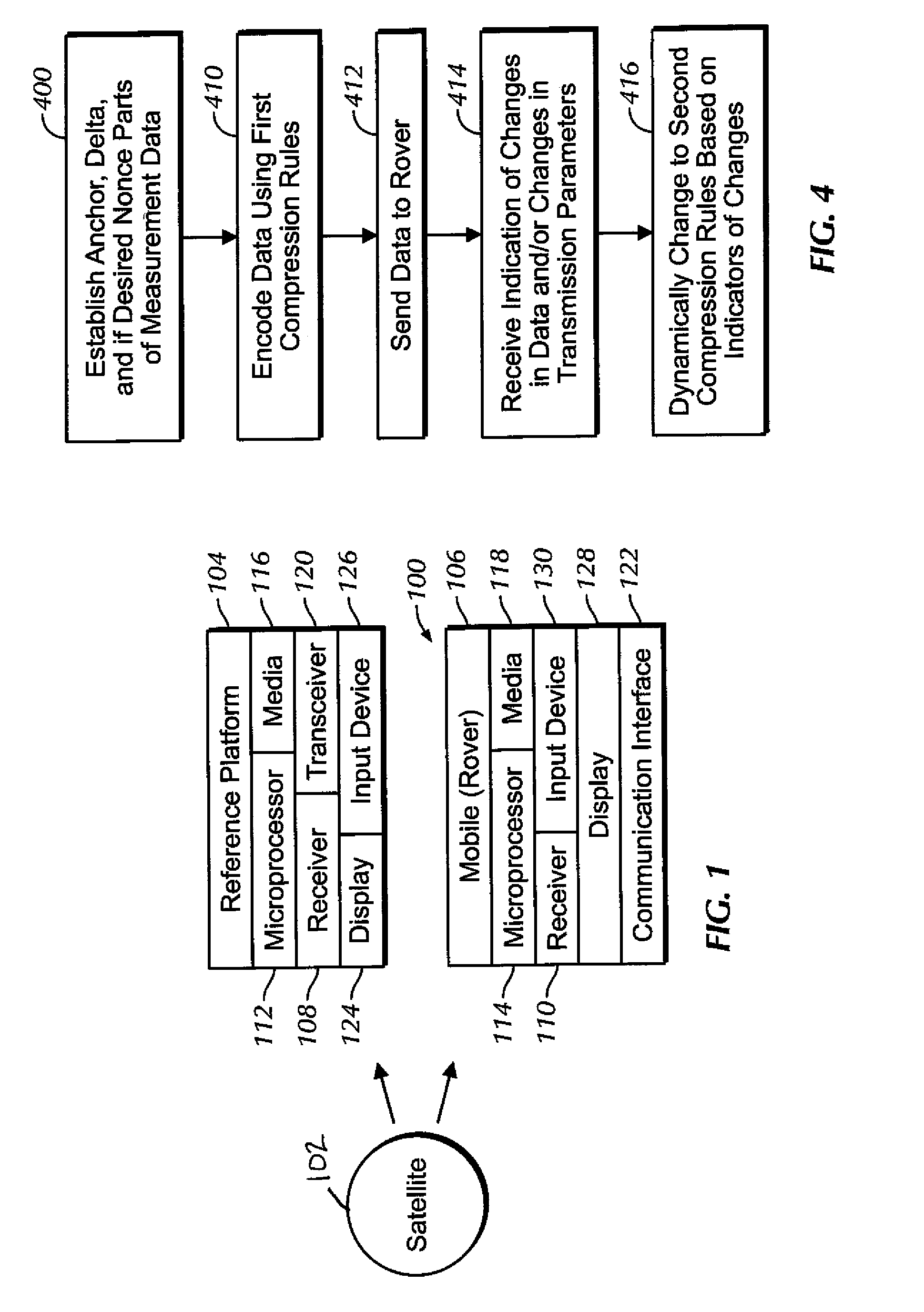 Method and apparatus for reducing satellite position message payload by adaptive data compression techniques