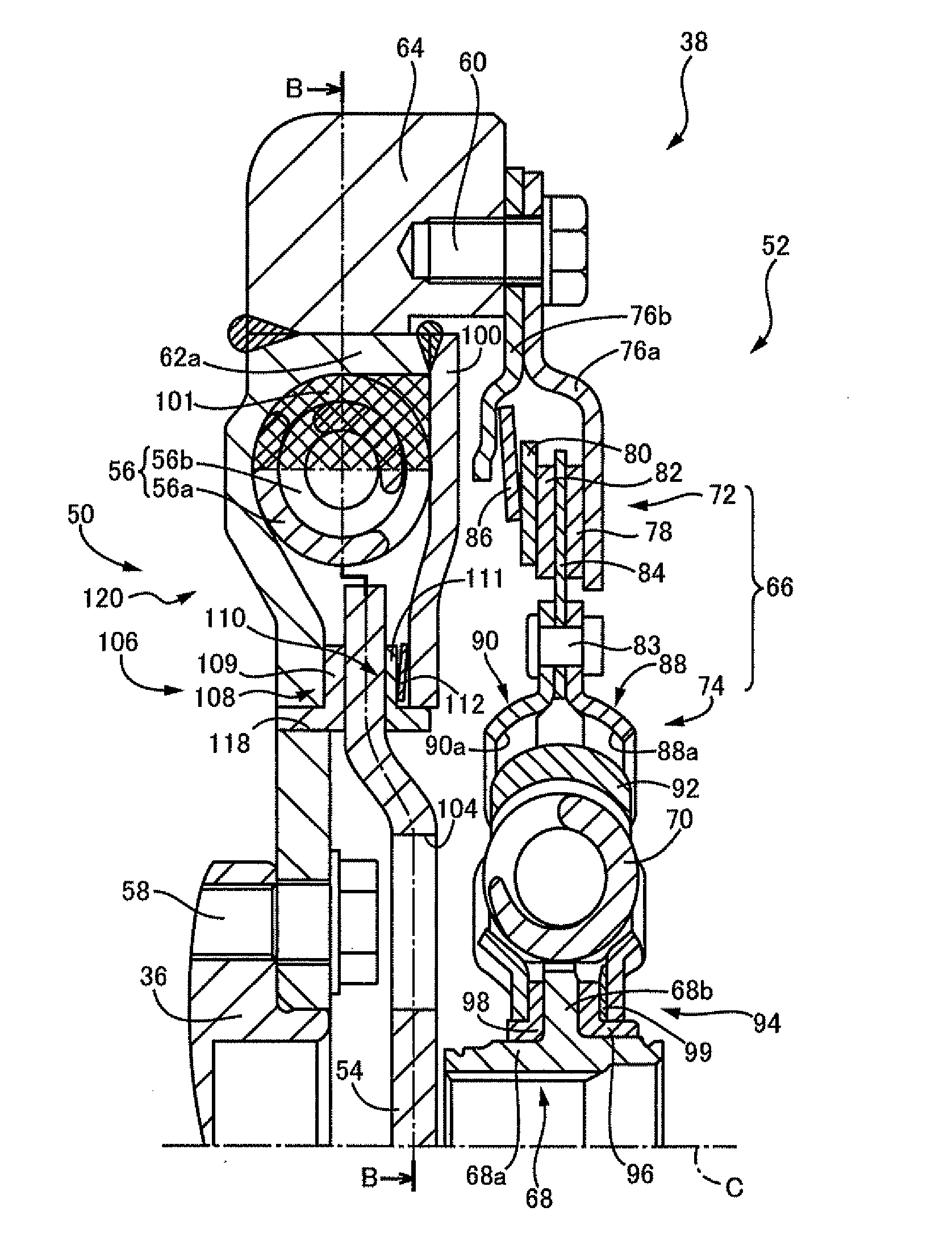 Vehicular damper device