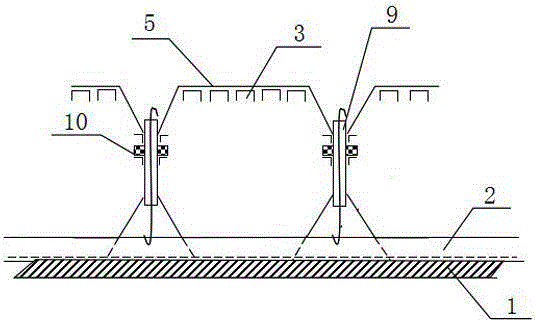 A prefabricated combined steel mold for reinforced concrete arch slab and its assembly process