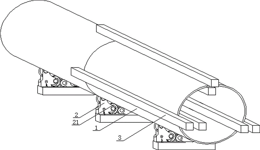 Assembly process of tower sections for large-diameter wind-power tower tube