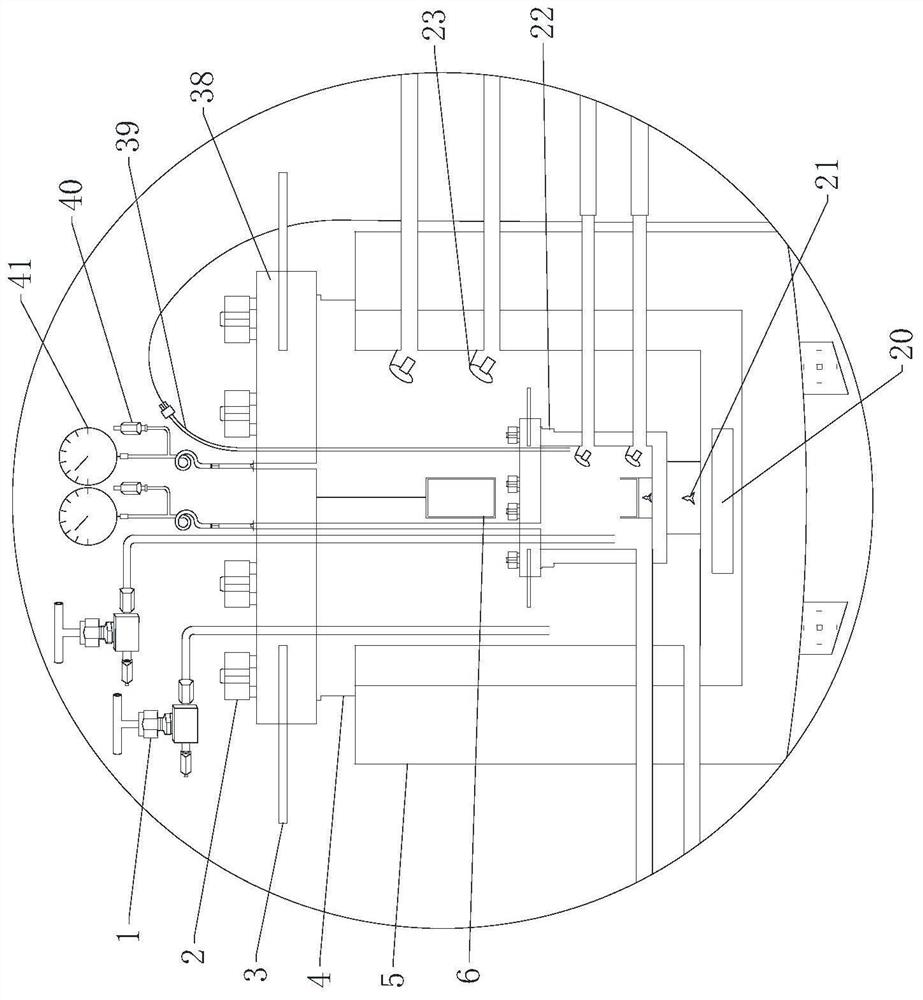 Experimental device and experimental method for comparison and monitoring of water-rock actions under intelligently-controlled temperature and pressure differences