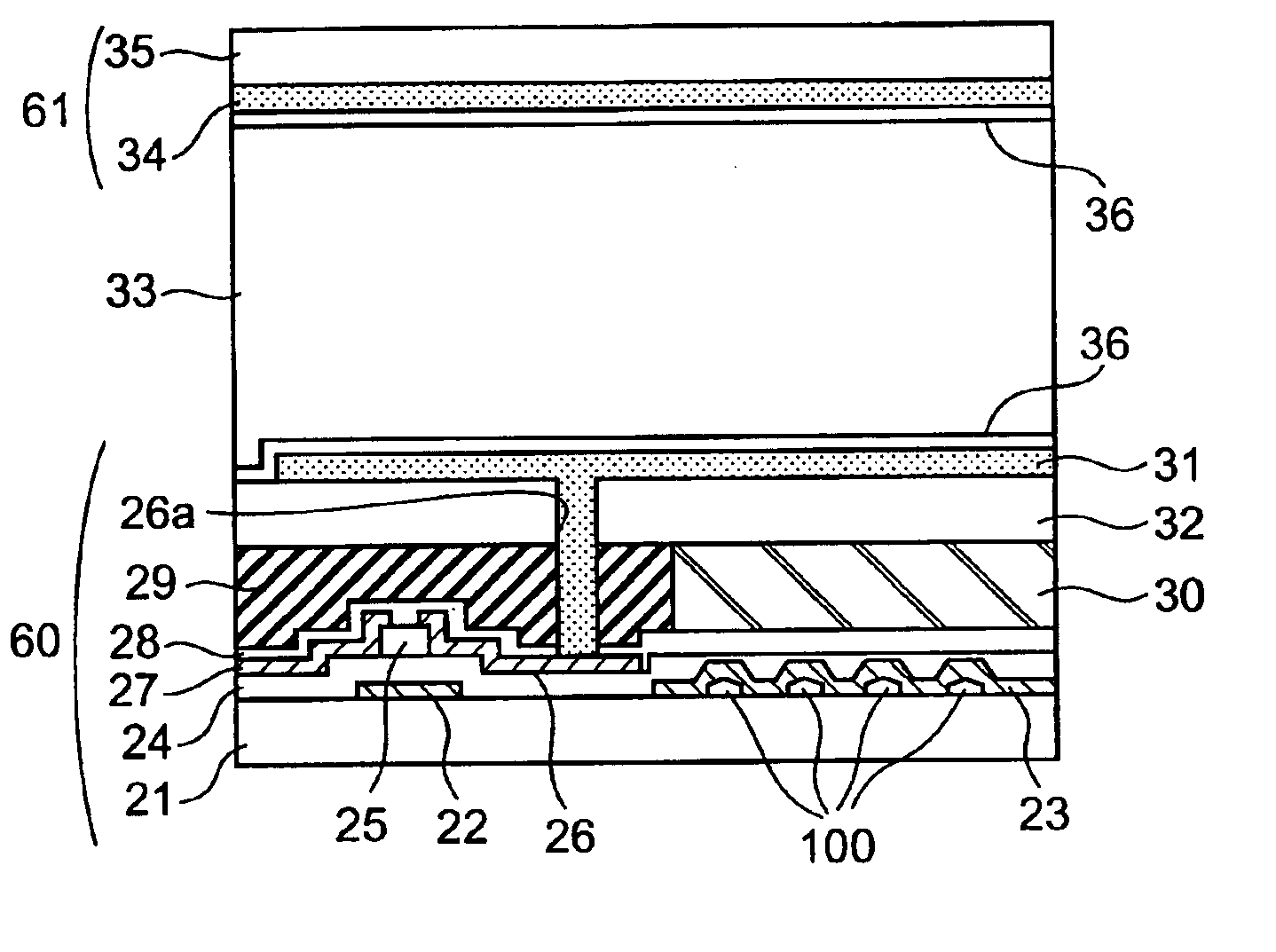 Reflection type liquid crystal display provided with reflective layer, coplanar gate electrode, color filter layer and transparent pixel electrode and manufacture method thereof