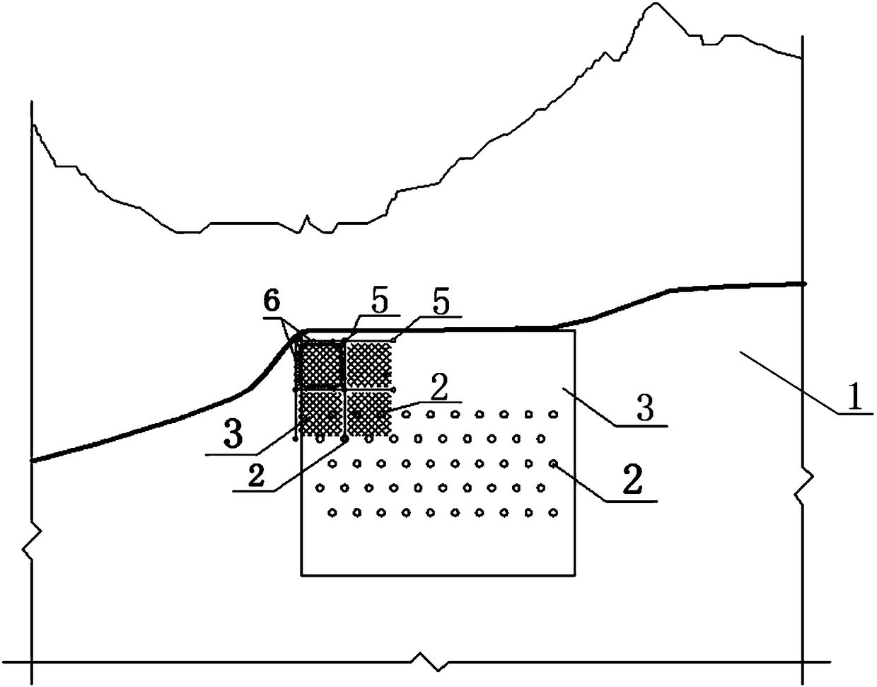 Dangerous rock body anchor net supporting method