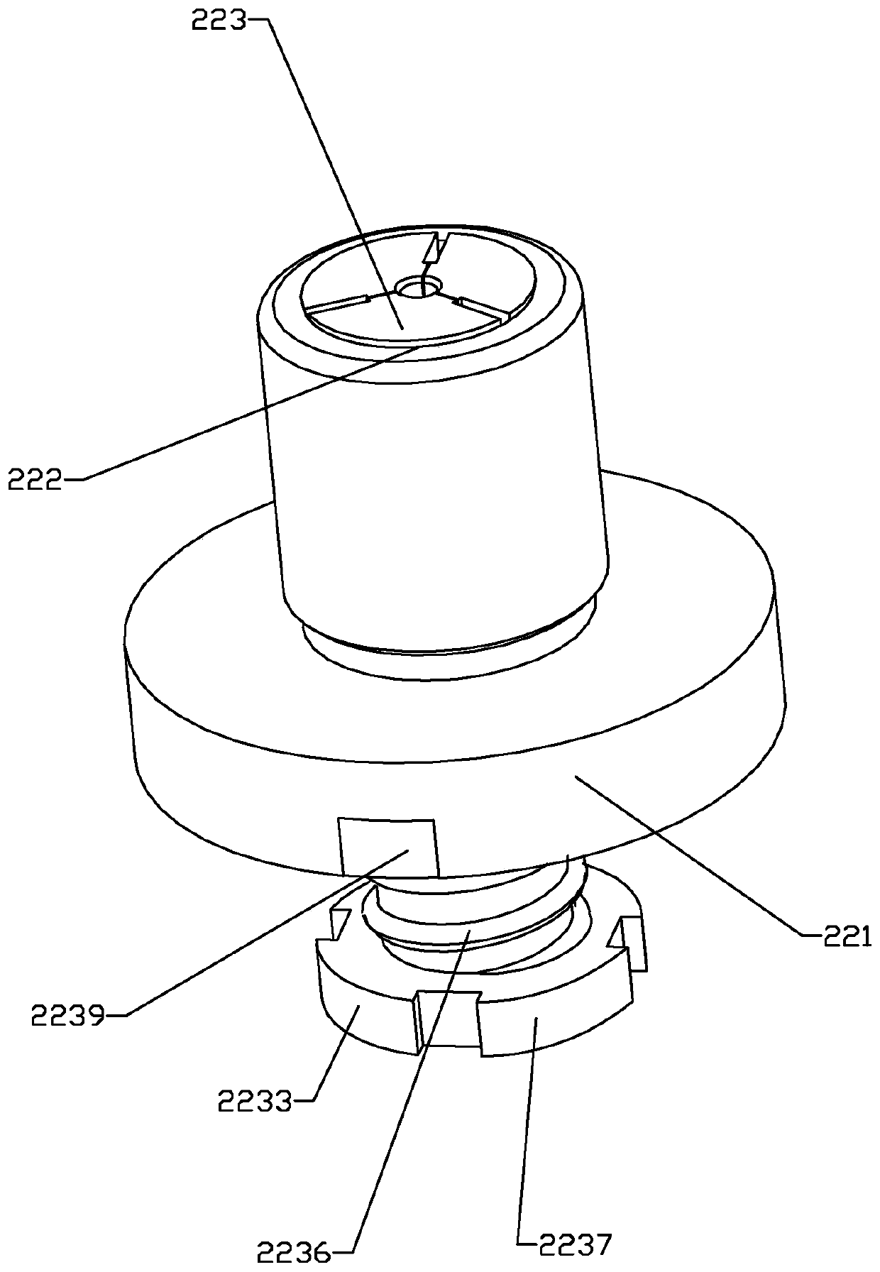 Ballpoint pen spring nib assembling device