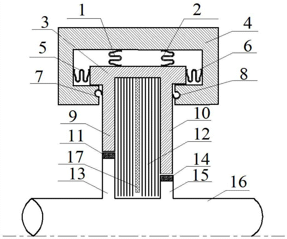 Self-concentric brush seal structure with rotor provided with discs