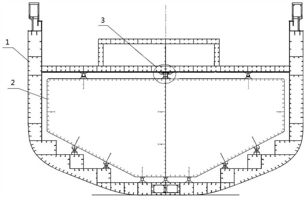 Insulation installation method of top anti-roll bearing for b-type independent liquid cargo tank