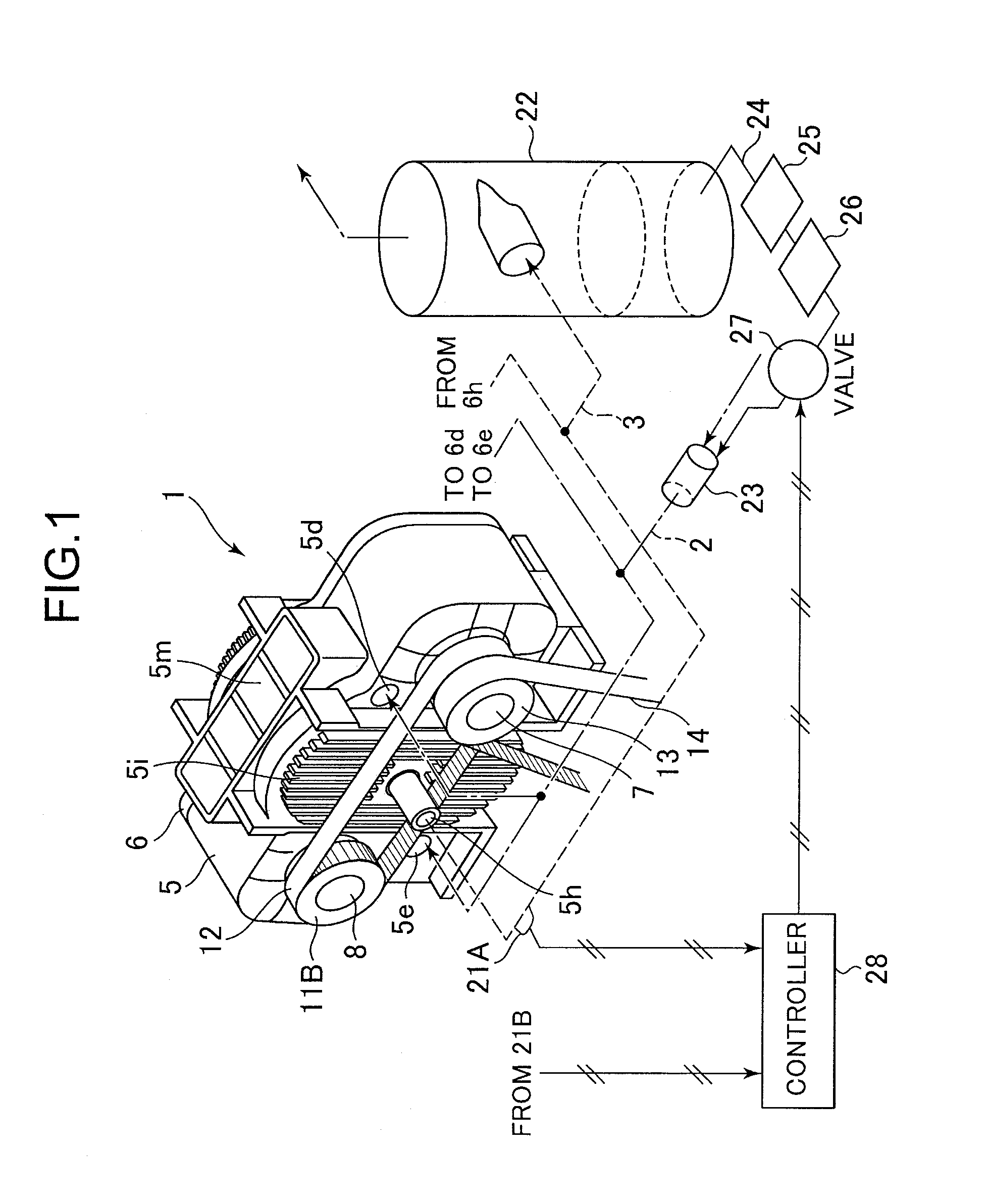 Water-injection type scroll air compressor