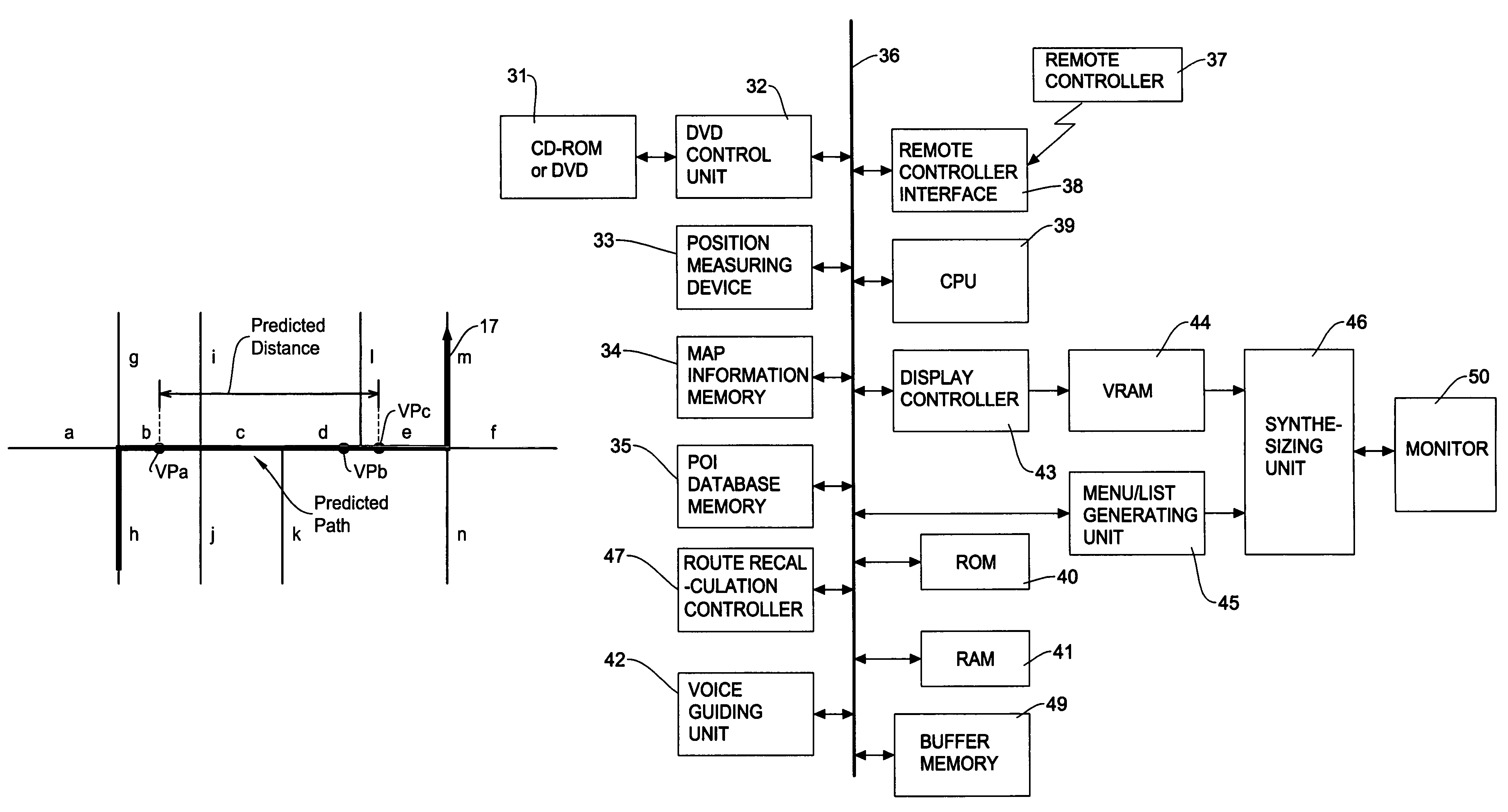 Off-route recalculation method and apparatus for navigation system