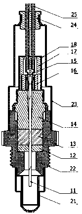 Compressive sealing method for vehicle oxygen sensor